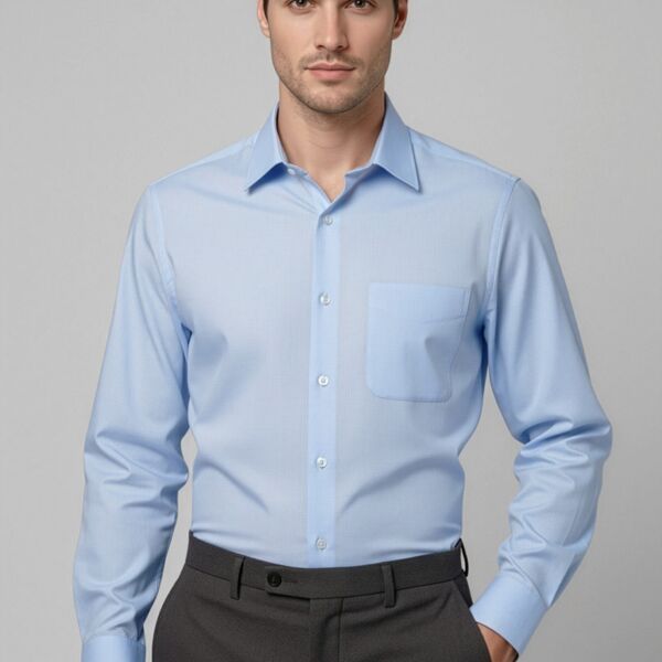 S10210 Mens Luxe Long Sleeve Shirt Thumbnail